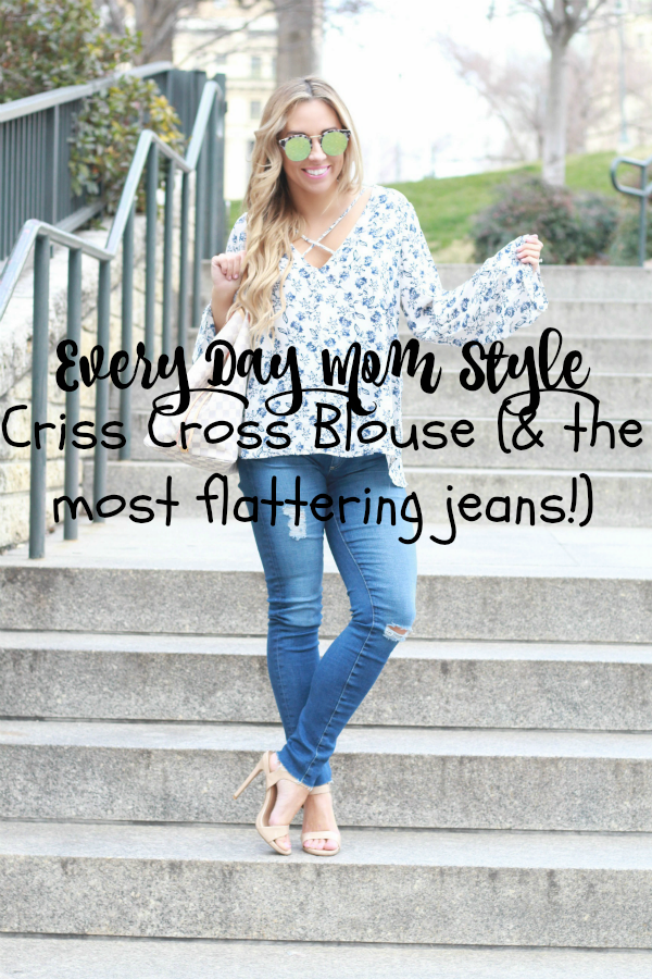 Criss Cross Blouse & the Most Flattering Jeans